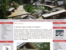 Tablet Screenshot of lacharmaie.com